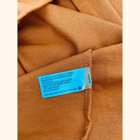 Wild Fable orange sleeveless knit bodycon dress | M - Picture 4 of 4